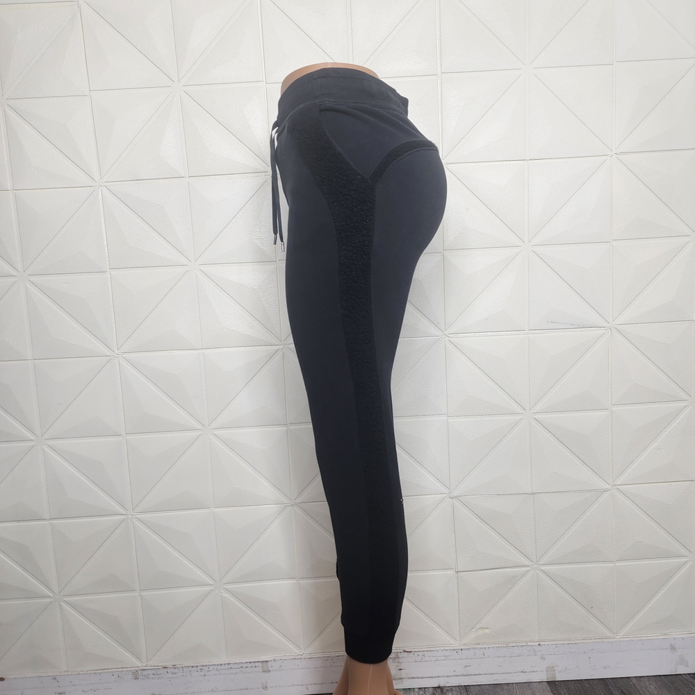 Lululemon Black Fleece Lined Jogger Pants Size 6 Cozy Lounge - Picture 7 of 8